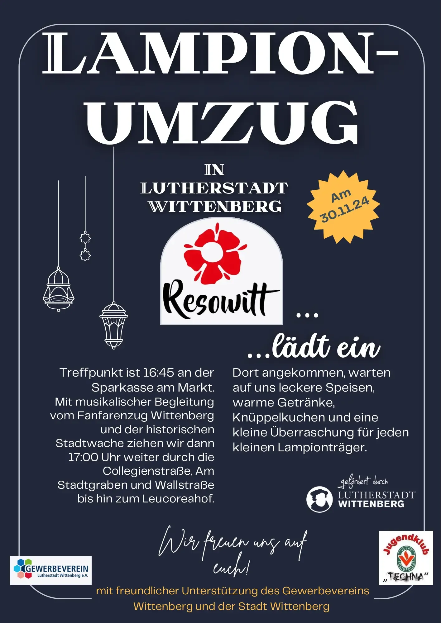 Reso Witt lädt ein zum Lampionumzug