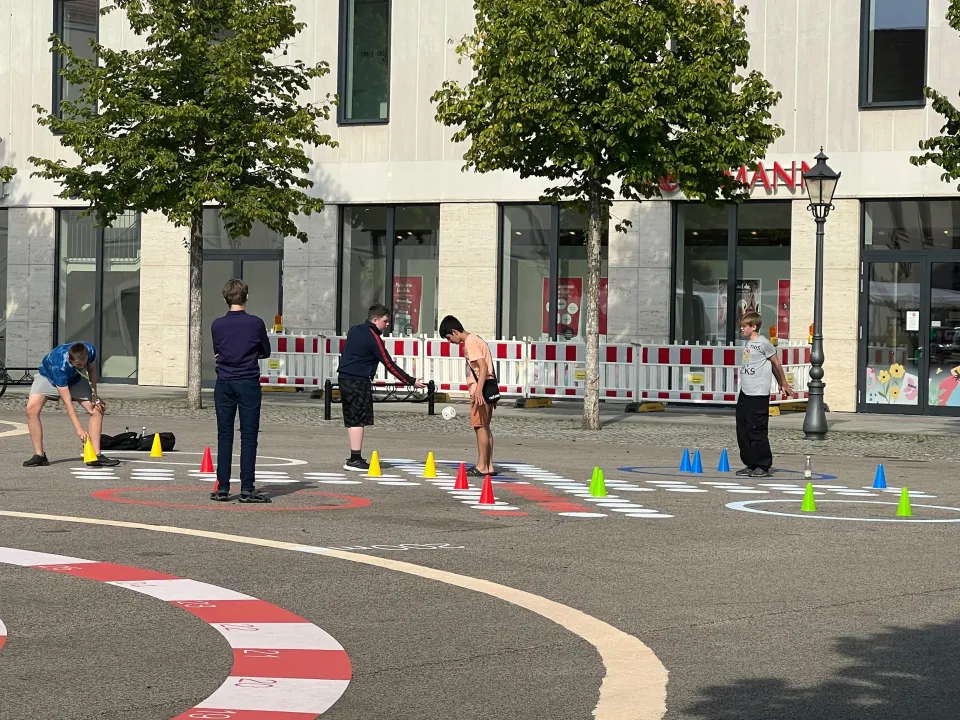 Projekt „Spielfeld Stadt“ auf Wittenbergs Arsenalplatz umgesetzt