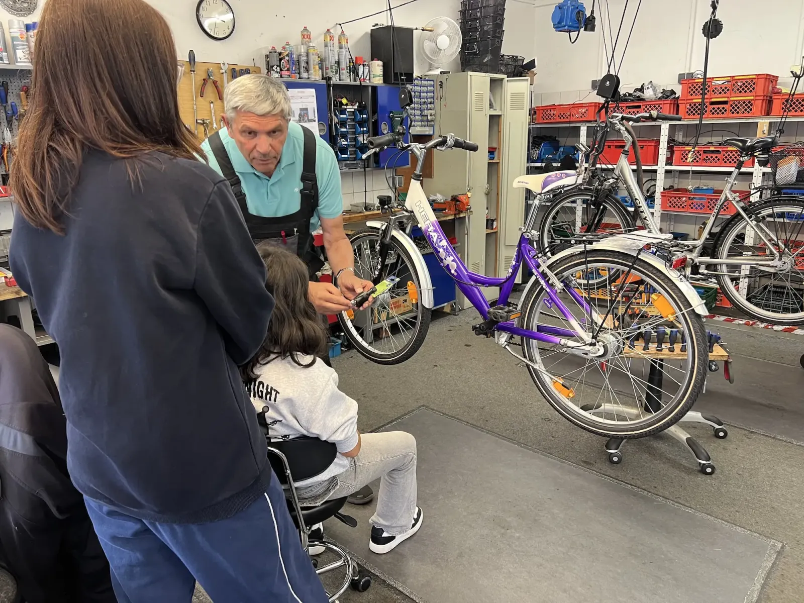 Fahrradreparierworkshop unserer Fahrradwerkstatt