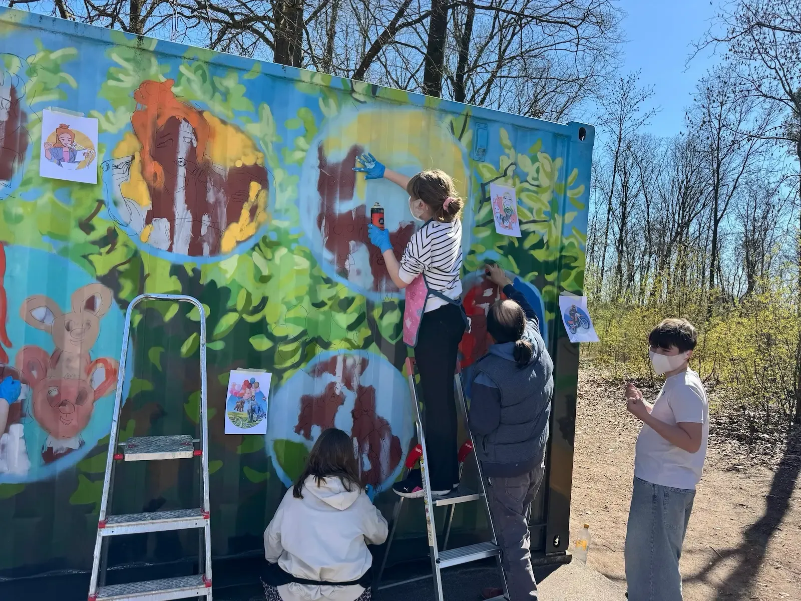 Frische Farben und Respekt beim Projekt unserer Schulsozialarbeiterin an der Grundschule Reinsdorf