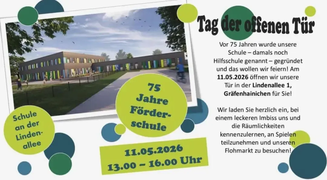 11.05. Tag der offenen Tür in der „Schule an der Lindenallee“ Gräfenhainichen